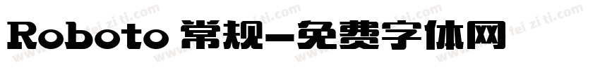 Roboto 常规字体转换